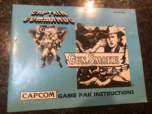 GUN SMOKE GUNSMOKE ORIGINAL INSTRUCTION MANUAL GAME BOOK NINTENDO NES HQ - Picture 1 of 1