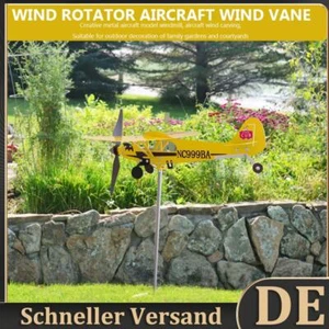 3D-Flugzeug-Wetterfahne, korrosionsbeständiger Windrichtungsanzeiger für den Auß - Bild 1 von 9