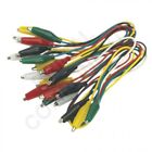 2KBCL TL109 - 10 x Assorted Colours Test Leads with Crocodile Clips 550mm Long