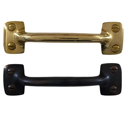 THE KINGS BAY Window Sash Lift Brass or Bronze Pull 4 Inches - The Cambridge