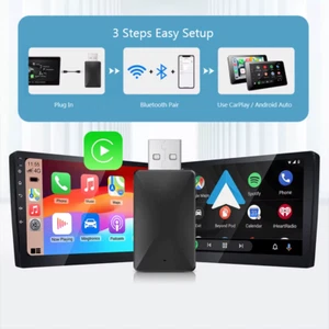 Adaptador automático CarPlay 2 en 1 con cable a inalámbrico para Android y Apple Carplay Reino Unido - Imagen 1 de 8