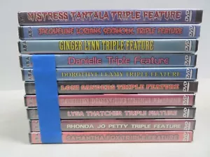 Lot of 10 ALPHA BLUE ARCHIVES VINTAGE STARLET TRIPLE FEATURES--SET# 2 (AB125) - Picture 1 of 7