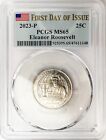 2023 P American Women Quarter Eleanor Roosevelt Pcgs Ms 65 First Day Of Issue