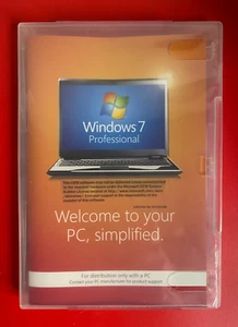 Microsoft Windows 7 Professional 64 SP1 Bit Full DVD mit Product Key gebraucht gut - Bild 1 von 2