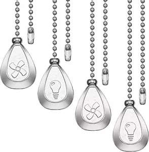 4 Pieces Ceiling Fan Pull Chain Extender Pull Chains Extension Fan Pull Chain Br - Picture 1 of 1