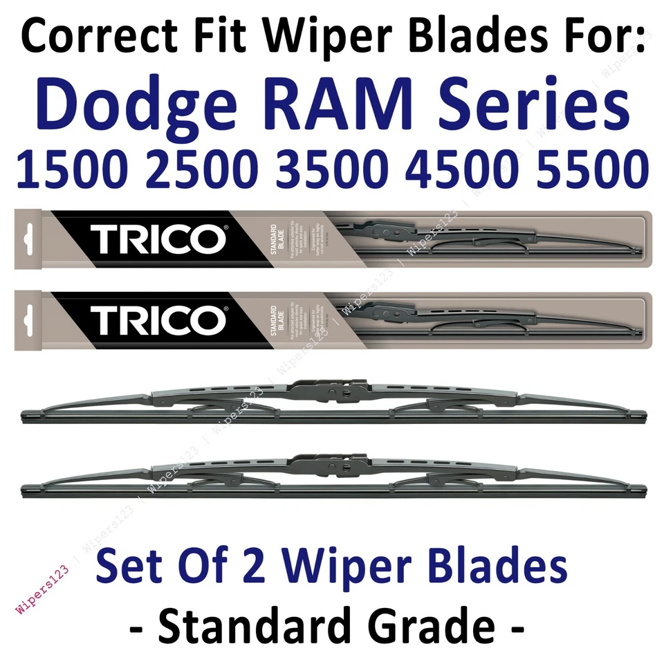 Limpiaparabrisas 2pk Estándar - Ajuste 2011+ RAM 1500 2500 3500 4500 5500 - 30221x2 Foto 1 de 1