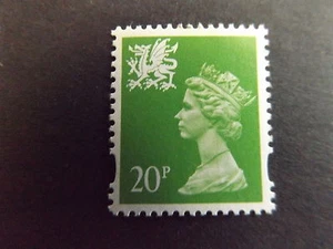 GB SG W72 MNH MINT Wales 20p Bright Green CB Regional Machin Definitive - Picture 1 of 1