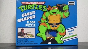 Teenage Mutant Ninja Turtles Giant Shaped Floor Puzzle Michaelangelo, New In Box - Picture 1 of 10