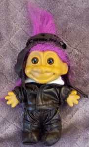 Vintage~ RUSS Troll Pilot Aviator Doll ~ 5" ~ Pink Hair ~ Collectible - Picture 1 of 3