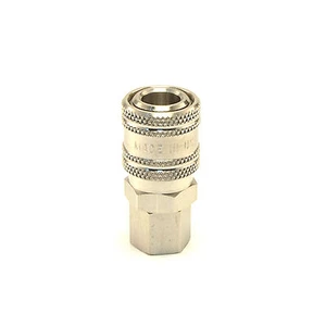STAINLESS STEEL Quick Connect Coupler 1/4" Female NPT Air Hose Fittings USA - Picture 1 of 4