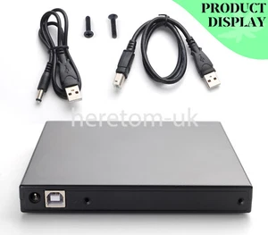 Boîtier externe IDE/PATA TO SATA lecteur DVD/CD-ROM USB 2,7 mm boîtier optique - Photo 1/12