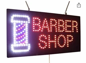 Bright LED Neon Light Animated Motion Store Barber Shop Business Sign Display - Picture 1 of 11