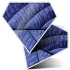 2 x Diamond Stickers 7.5 cm - Macro Shot Purple Leaf Nature  #16674
