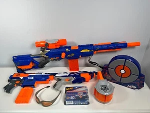 Nerf N-Strike Longstrike CS-6 Gewehr Konvolut mit Zubehör + 30 neue Darts - sehr guter Zustand - Bild 1 von 24