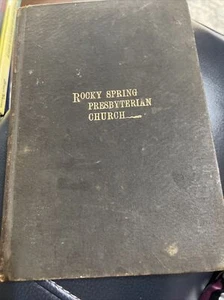 S S Wylie / Geschichte der Rocky Spring Kirche/Adressen geliefert 1. Aufl. 1895 - Bild 1 von 8