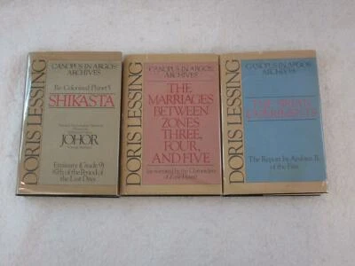 Lot of Doris Lessing CANOPUS IN ARGOS: ARCHIVES Vols 1 2 3 Alfred Knopf 1980 - Image 1 of 4