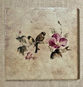 Remache de pájaros de garbanzos de colección gres italiano floral casa de campo núcleo de hadas - Imagen 1 de 5