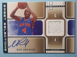 Nate Robinson HTF /25 Authentic Signature Patch 2006 Fleer Hot Prospects NM-M 
