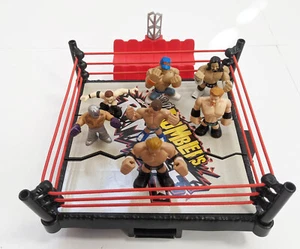 WWF WWE CM Punk RUMBLERS RAMPAGE WRESTLING RING W MINI 7 FIGUREN Rey Cena MATTEL - Bild 1 von 6