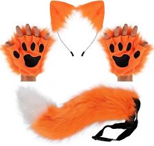 Wolf Fox Tail Set Halloween Christmas Fancy Party Costume Toys Gift for Women