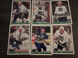 1993-94 OPC Premier Hockey Hartford Whalers 6 Card Lot Base - Picture 1 of 4