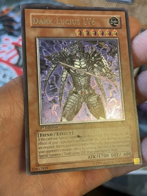 Yu-Gi-Oh EU Dark Lucius LV6 CDIP-EN010 Ultimate Rare 1st Edition MP - Image 1 of 3