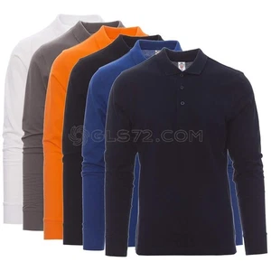 POLO MANICA LUNGA IN COTONE UOMO PAYPER VERONA - Picture 1 of 7