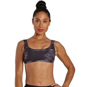 Nike Bra Women's Size XL Floral Fade Scoop Neck Bikini Top Swimming - Picture 1 of 5