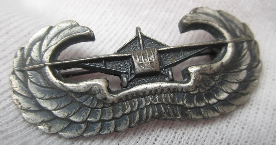 Prendedor de alas de piloto planeador de plata esterlina vintage de la Segunda Guerra Mundial Foto 1 de 4