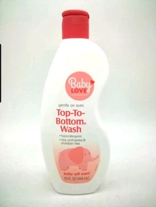 Baby Love Top-To-Bottom Wash Gentle Shampoo 15oz.   (3)  Bottles Shower Gel   - Picture 1 of 1