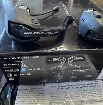 Shimano Dura-Ace 9160 Di2 TT Bar-End Shift/Brake Levers - Black (ISTR9160PA) - Image 1 of 4