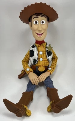 Boneca Toy Story Woody Talking Pull String RARO Disney Pixar Thinkway Chapéu VINTAGE - Imagem 1 de 4