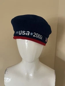 Sombrero de los Juegos Olímpicos de Invierno 2002 Salt Lake City Roots equipo de EE. UU. boina gorra oficial de la Marina - Imagen 1 de 6