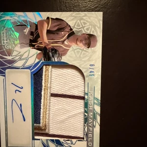 Leaf Trinity 2024 Kash Mayfield 6/49 Game Used Auto Relic  - Picture 1 of 7
