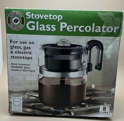 Estufa Percoladora de Vidrio, 8 Tazas, Colección Medelco Café Brew Foto 1 de 4
