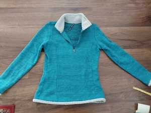 KUHL Women’s Outdoor Blue 1/4 zipper Warm Top Size S - Picture 1 of 3