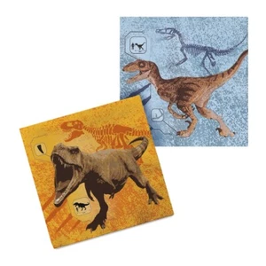 Pack of 20 T-Rex Dinosaur Themed Party Napkins / Serviettes - New & Sealed - Picture 1 of 3