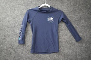 Playero Rash Guard Top Boys Swimwear Top 6 Blue Stretch UPF 50+ Children - Picture 1 of 7