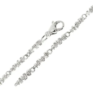 10 Karat Weißgold Massiv Handarbeit Nugget Armband 7 Zoll 4 mm 8,5 Gramm - Bild 1 von 4