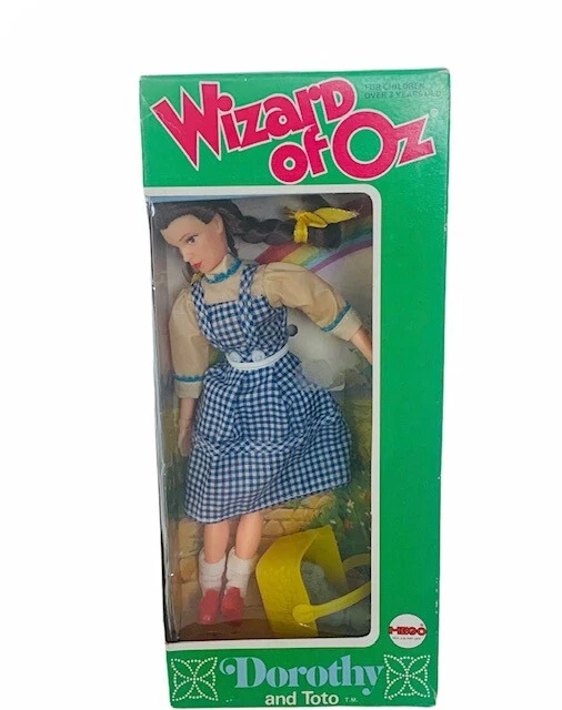 Figura de acción Mago de Oz 1974 Mego Toys nueva en caja muñeca metro Dorothy Toto BM2 Foto 1 de 4