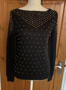 Ladies Jumper by BIBA "La Parisienne" Black Size L NWT (RRP £89) *SALE* - Picture 1 of 8