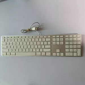 Genuine Apple Aluminum Keyboard with Numeric Keypad MB110LL/B A1243 - Picture 1 of 10