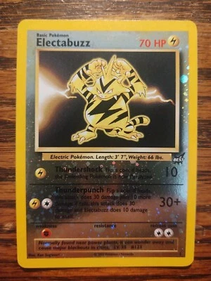 Pokemon Reverse Holo Best Promo Electabuzz #1 Nice Looking Card  - Image 1 of 3