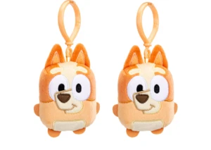 Bluey Mini Plush - Bingo 4.75" Stuffed Toys for Kids Bundle of 2, Clips for Bags - Picture 1 of 4
