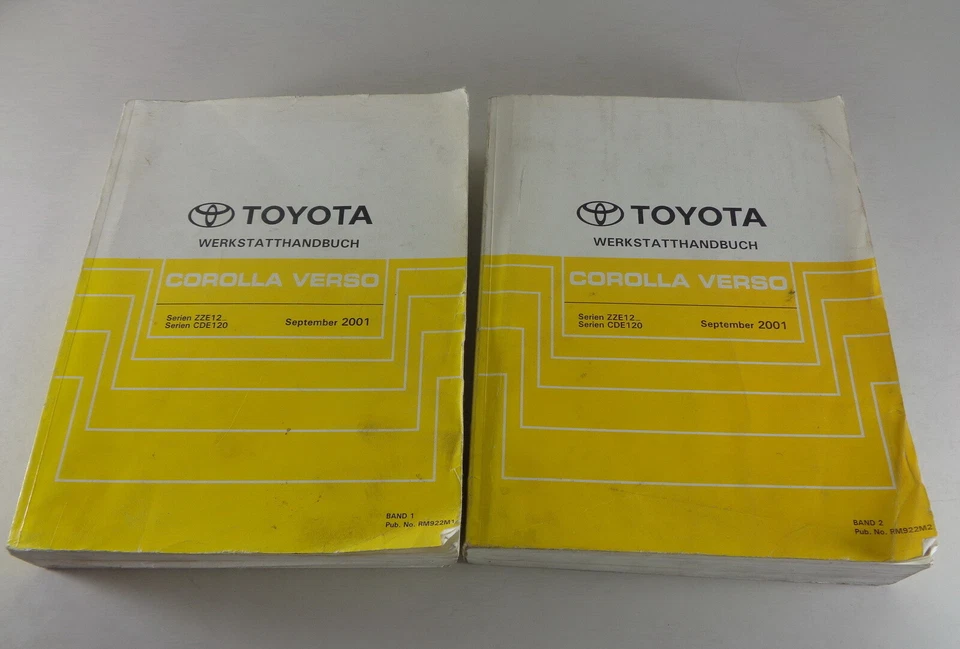 Manual De Taller Manual Básico Toyota Corolla Verso 2 Tomos Fecha 09/2001 - Imagen 1 de 4