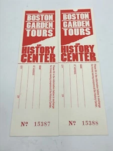 Boston Garden Tours & History Center unbenutzte Tickets Celtics Bruins - Bild 1 von 3