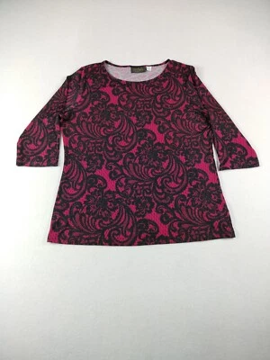 Женская блуза Bob Mackie средний размер красная носимая искусство богемное бохостиль - Изображение 1 из 4