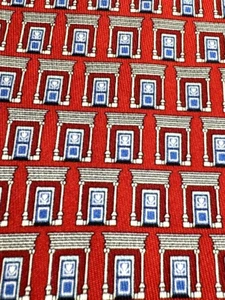 MARTHA VINEYARD VINES 👔❤️ SUIT NECKTIE TIE 👔❤️ LABORIBUS JUDICAMUR - Picture 1 of 5