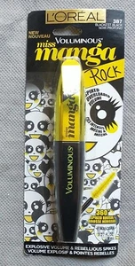 New L'Oreal Mascara Voluminous Miss Manga Rock Blackest Black #387 Loreal - Picture 1 of 1