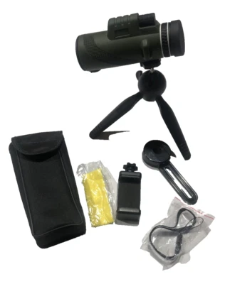 Monocular  Telescope Camping Travel Sports Small Tripod Waterproof  80 x 100 - Image 1 of 4